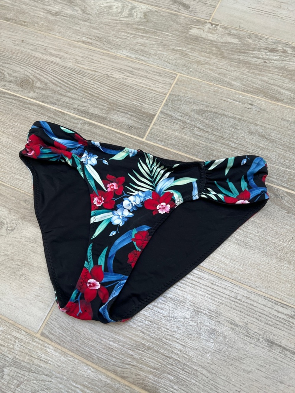 Tommy Bahama Black Floral Bikini Bottoms
